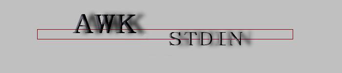 AWK 怎么读取标准输入(STDIN)