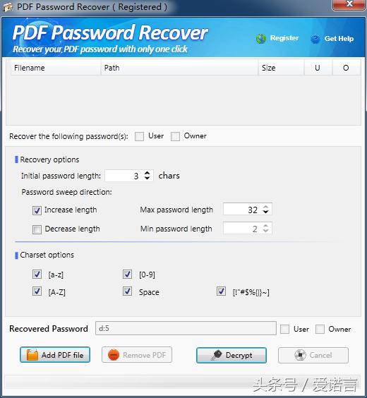 recovery pasword