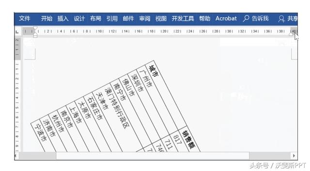word表格横着放