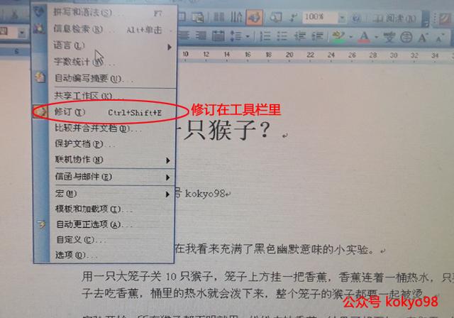 word的修订功能