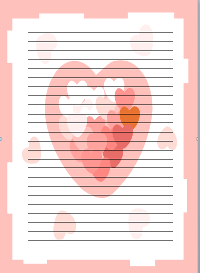 4,再插入图片或者剪贴画"衬于文字下方",就能设置好看的信笺纸了.