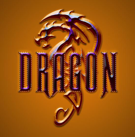 ps教你创建魔幻霸气的金属龙形logo