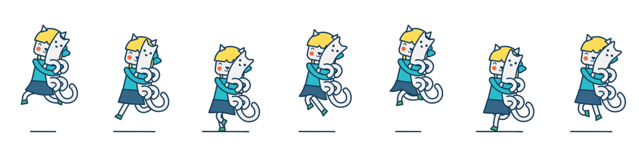 中使用animation-timing-function:steps(num,start/end)实现逐帧动画