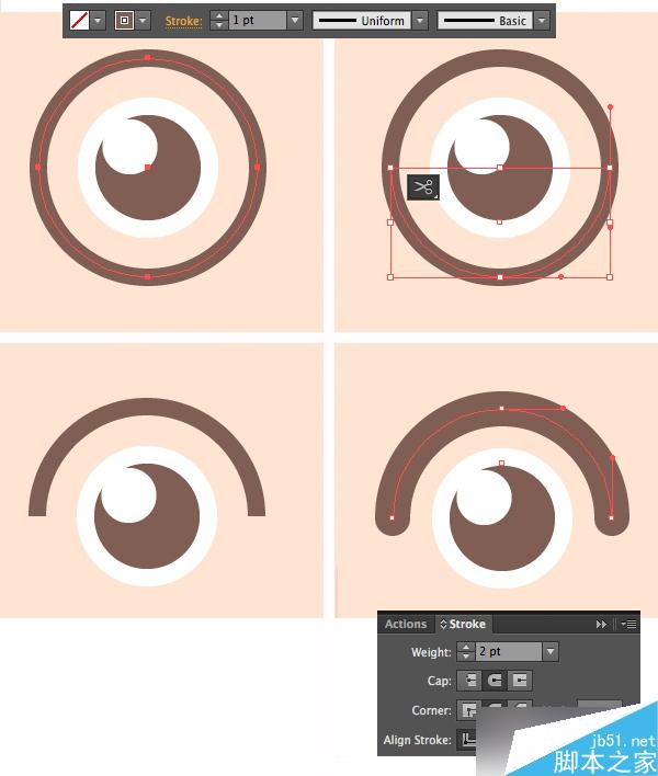 ai绘制一套扁平化风格的职业头像图标