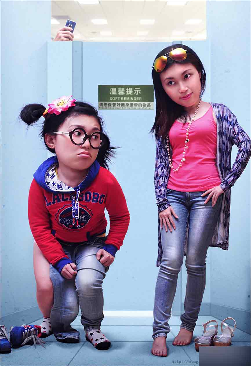 ps自制超萌可爱的大头贴效果照片